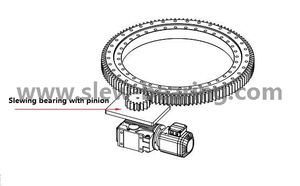 XZWD Facotry Cung cấp bánh răng bên ngoài vòng xoay vòng khớp nối nhỏ và động cơ