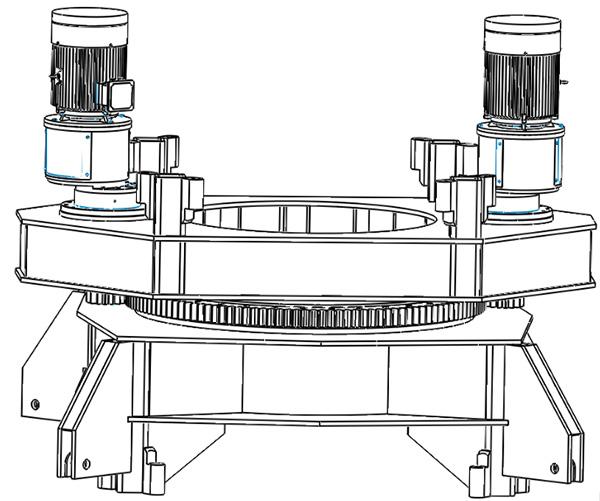 H&igrave;nh ảnh của Moddle hoạt động ổ đĩa xoay
